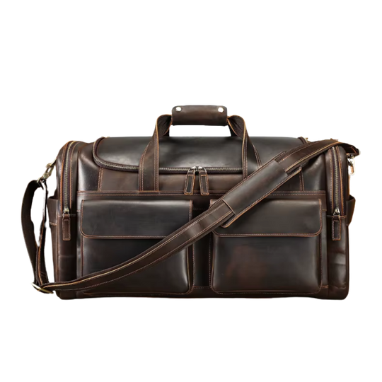 Großraum-Wochenendtasche aus Leder | ALFTANES