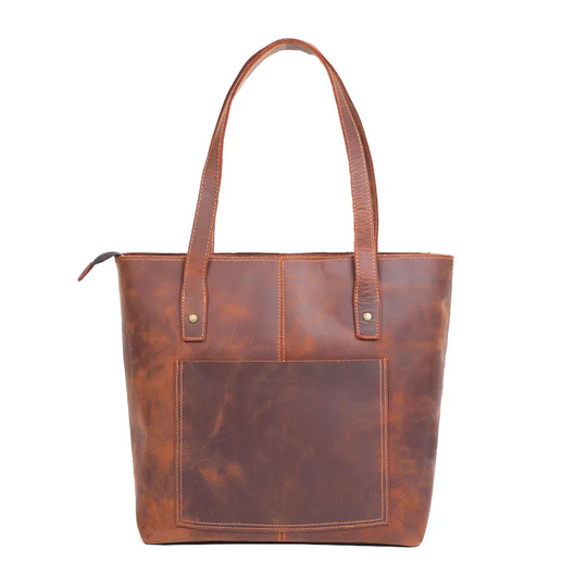 Women Leather Tote Bag | MEYRIN
