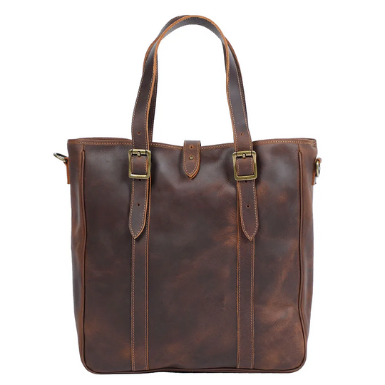 Women Crazy Horse Leather Tote Bag | PRILLY
