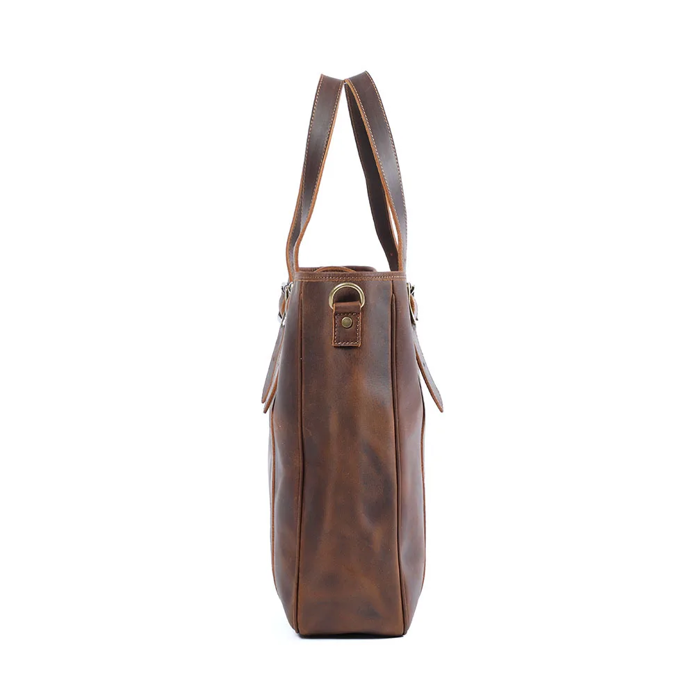 Women Crazy Horse Leather Tote Bag | PRILLY