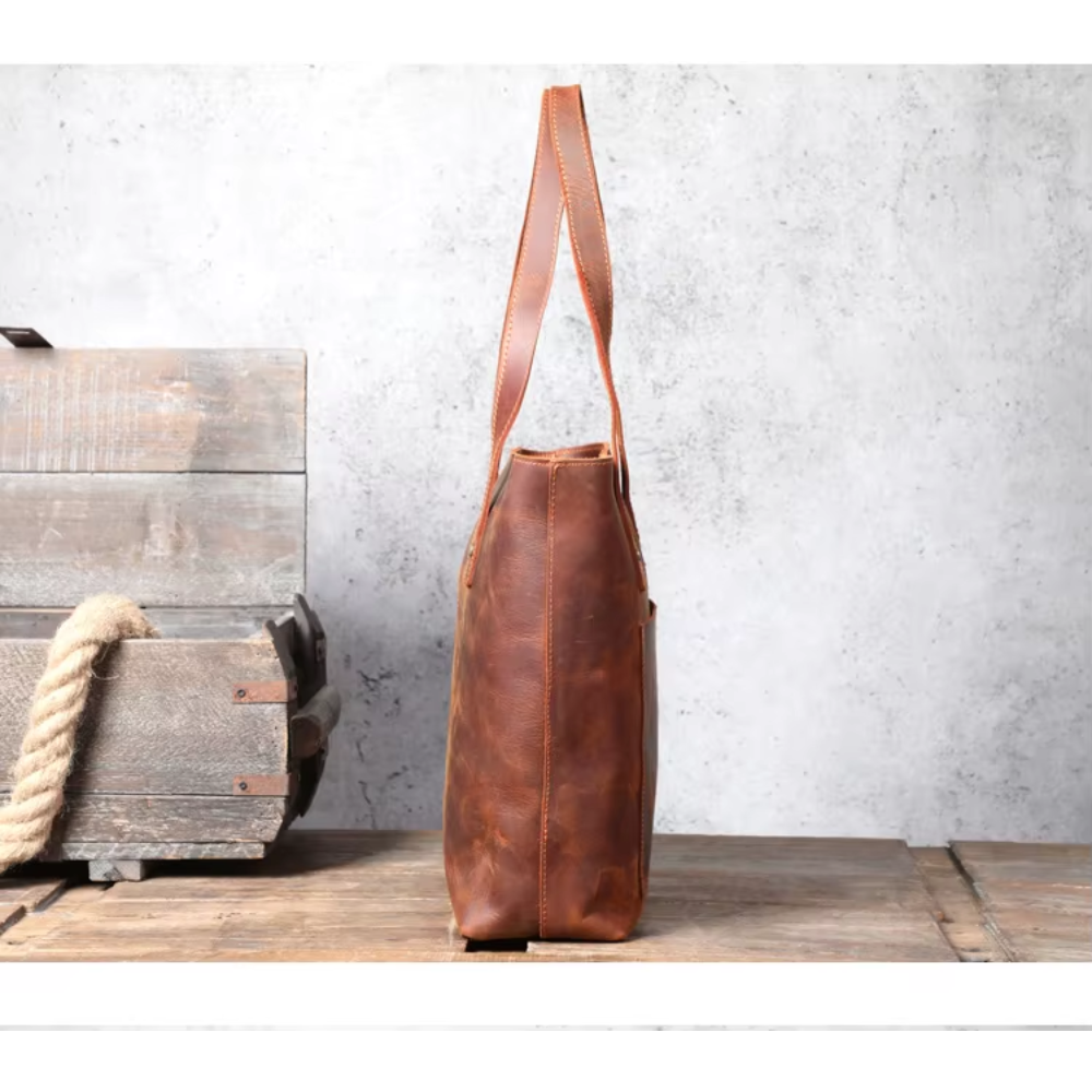 Women Leather Tote Bag | MEYRIN