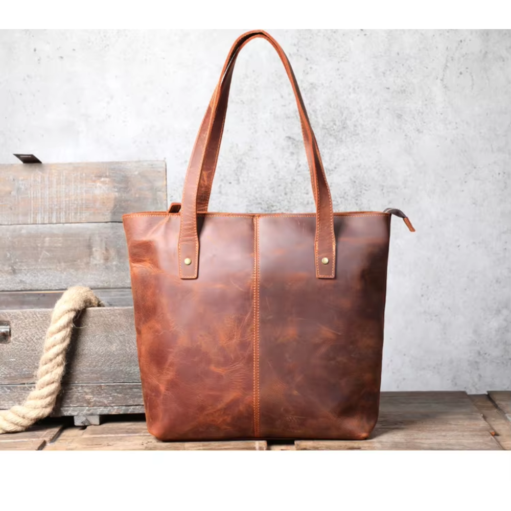Women Leather Tote Bag | MEYRIN