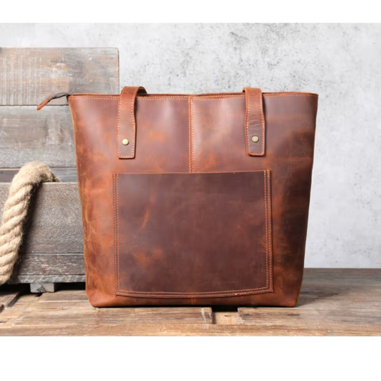 Women Leather Tote Bag | MEYRIN