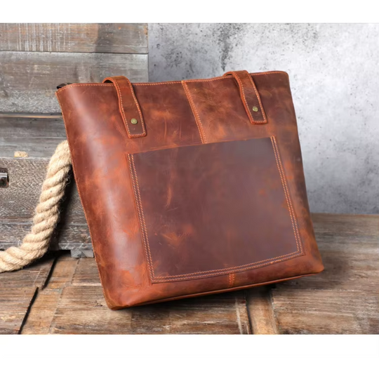 Women Leather Tote Bag | MEYRIN