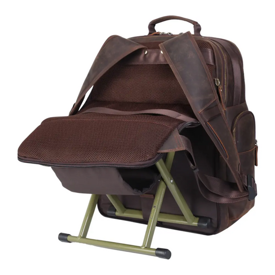 Lederrucksack mit großem Fassungsvermögen | PROVO