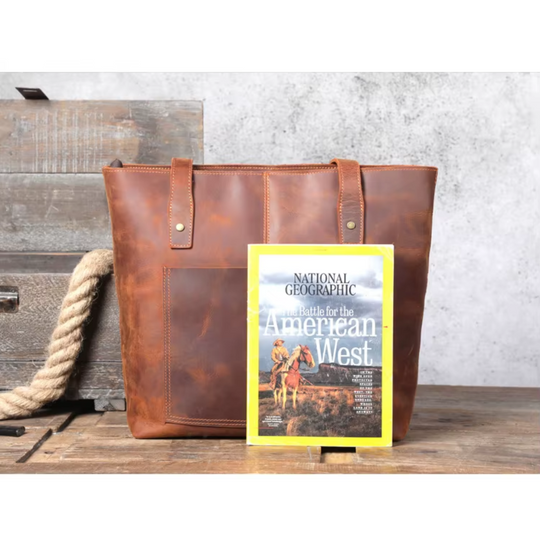Women Leather Tote Bag | MEYRIN