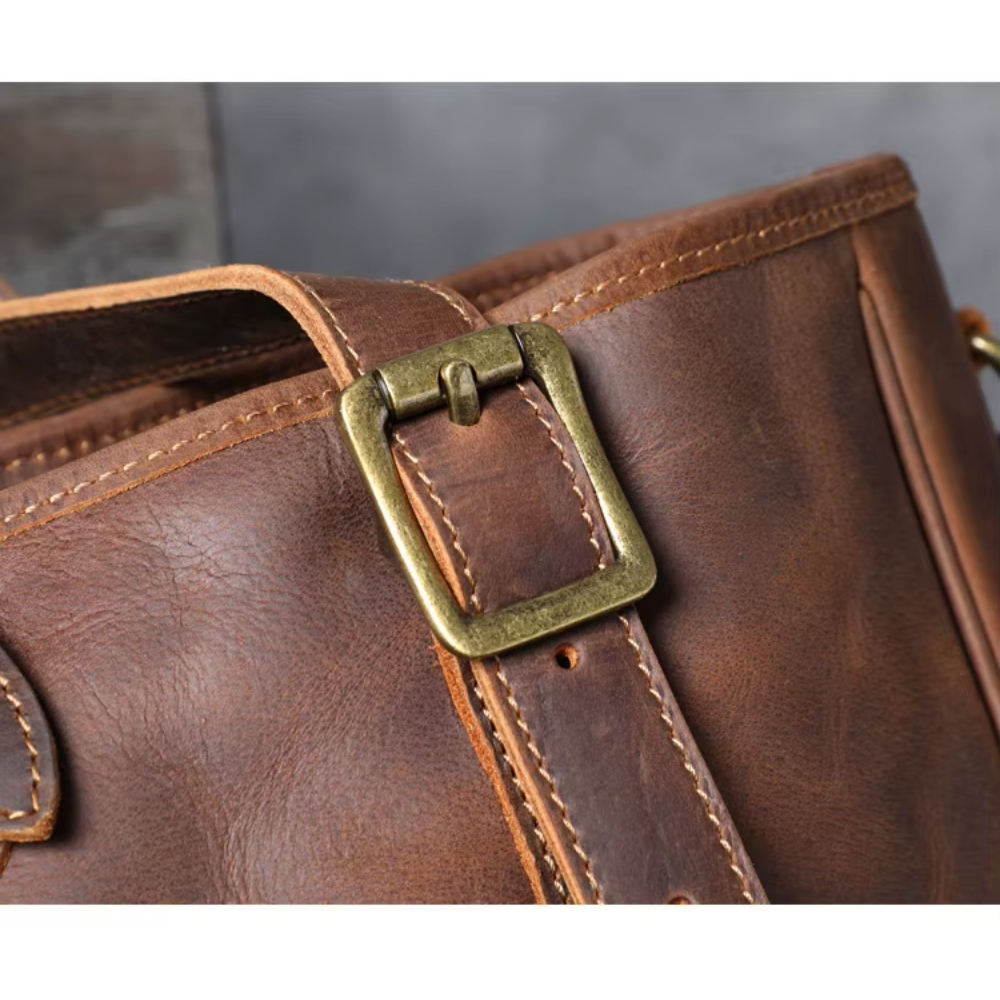 Women Crazy Horse Leather Tote Bag | PRILLY