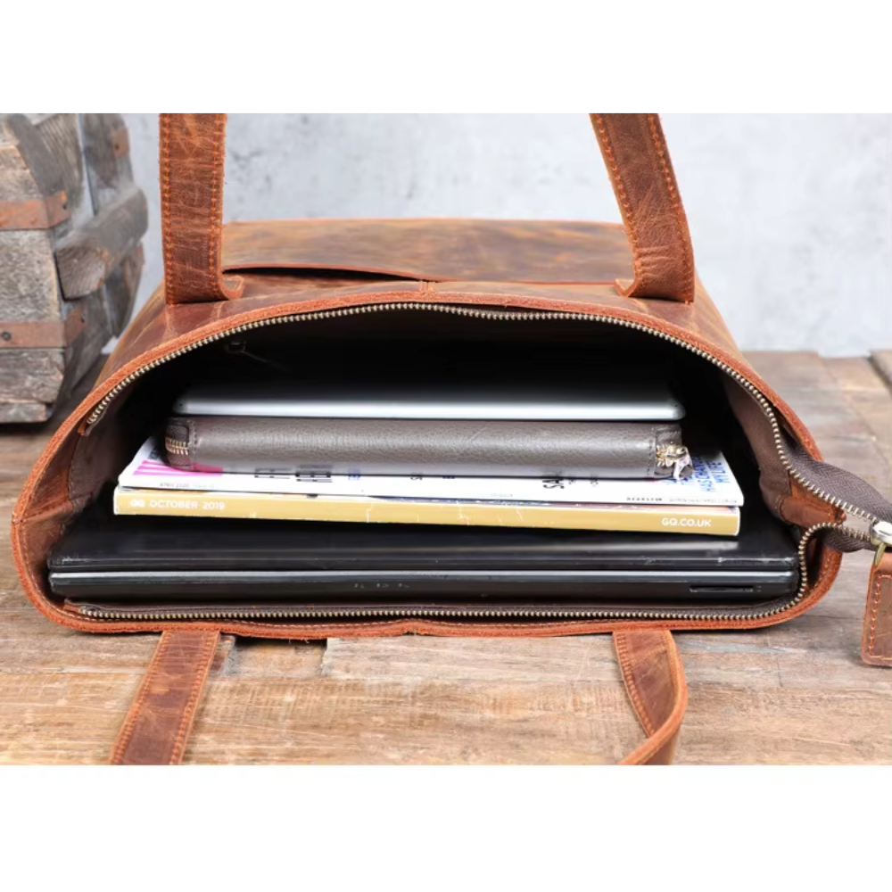 Women Leather Tote Bag | MEYRIN
