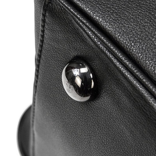Schwarze Leder-Reisetasche | AALBORG