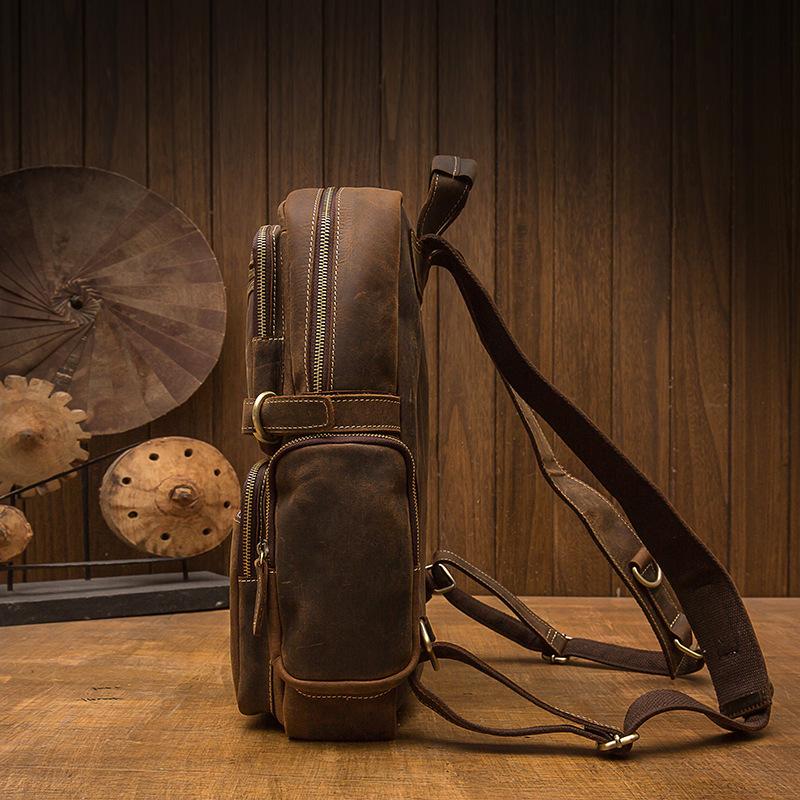 Brauner Lederrucksack | BASEL