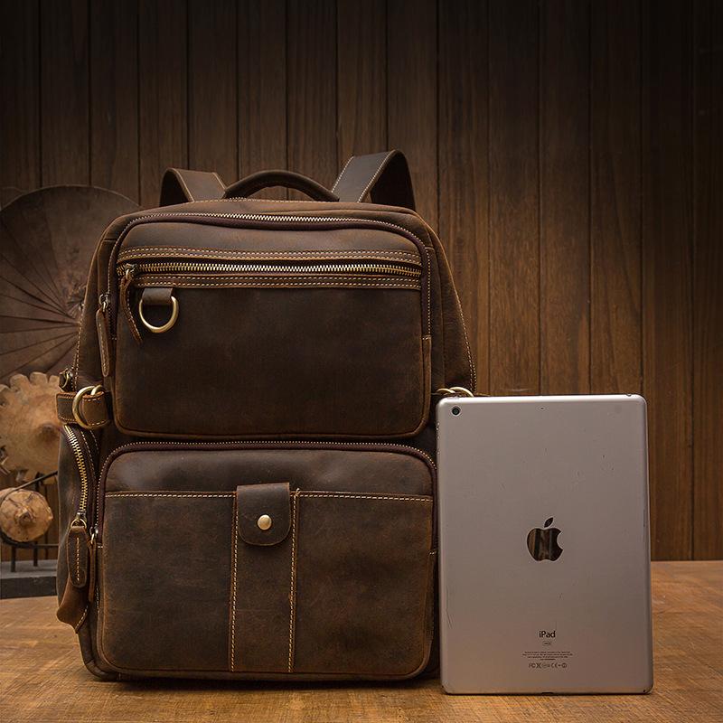 Brauner Lederrucksack | BASEL