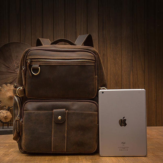 Brauner Lederrucksack | BASEL
