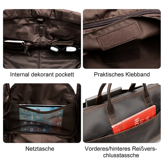 Faltbare Ledertasche | FALUN