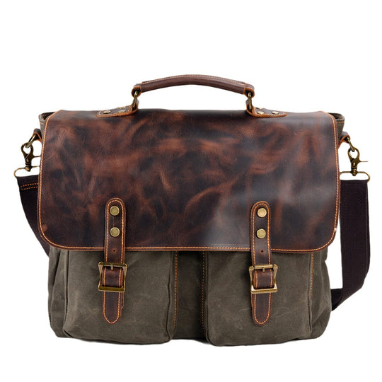 Vintage-Messenger-Tasche aus Canvas | ANSEN