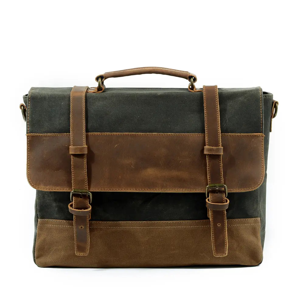 Messenger-Tasche aus gewachstem Canvas | MOKALO