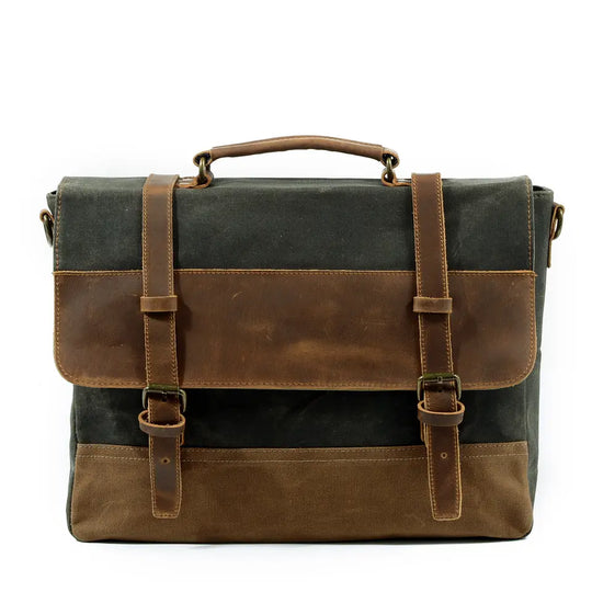 Messenger-Tasche aus gewachstem Canvas | MOKALO