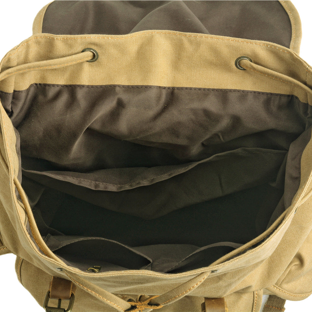 Militärischer Rucksack aus Segeltuch | INTERLAKEN