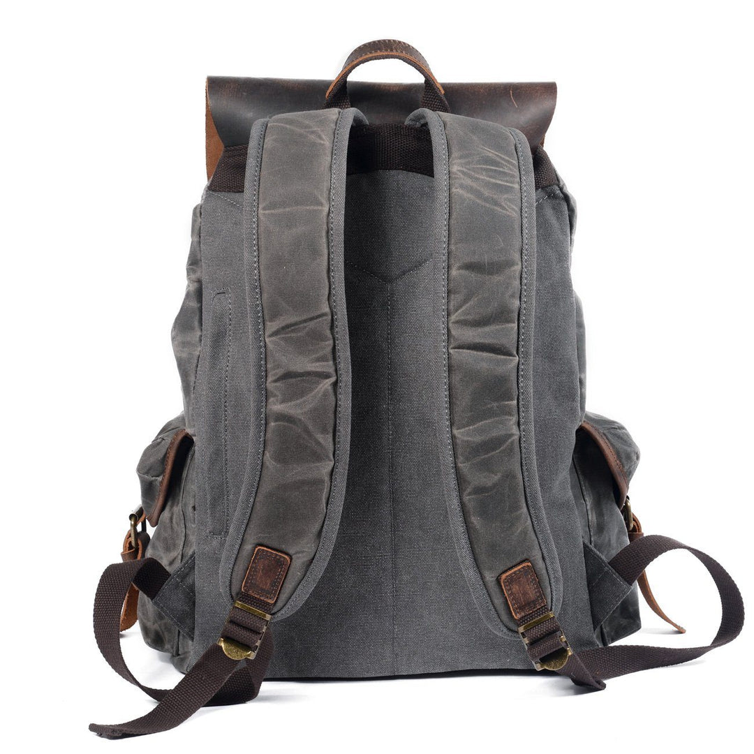 Canvas-Rucksack aus Leder | SALZBURG