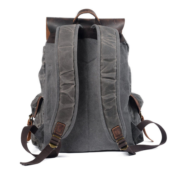 Canvas-Rucksack aus Leder | SALZBURG