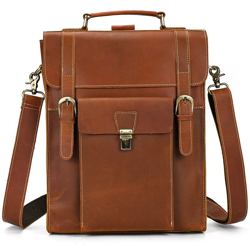 Leder-Rucksack mit umklappbarer Rückseite | GIRONA