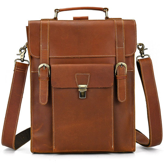 Leder-Rucksack mit umklappbarer Rückseite | GIRONA