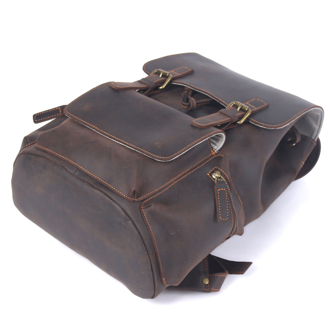 Lederrucksack mit Kordelzug | FLAM