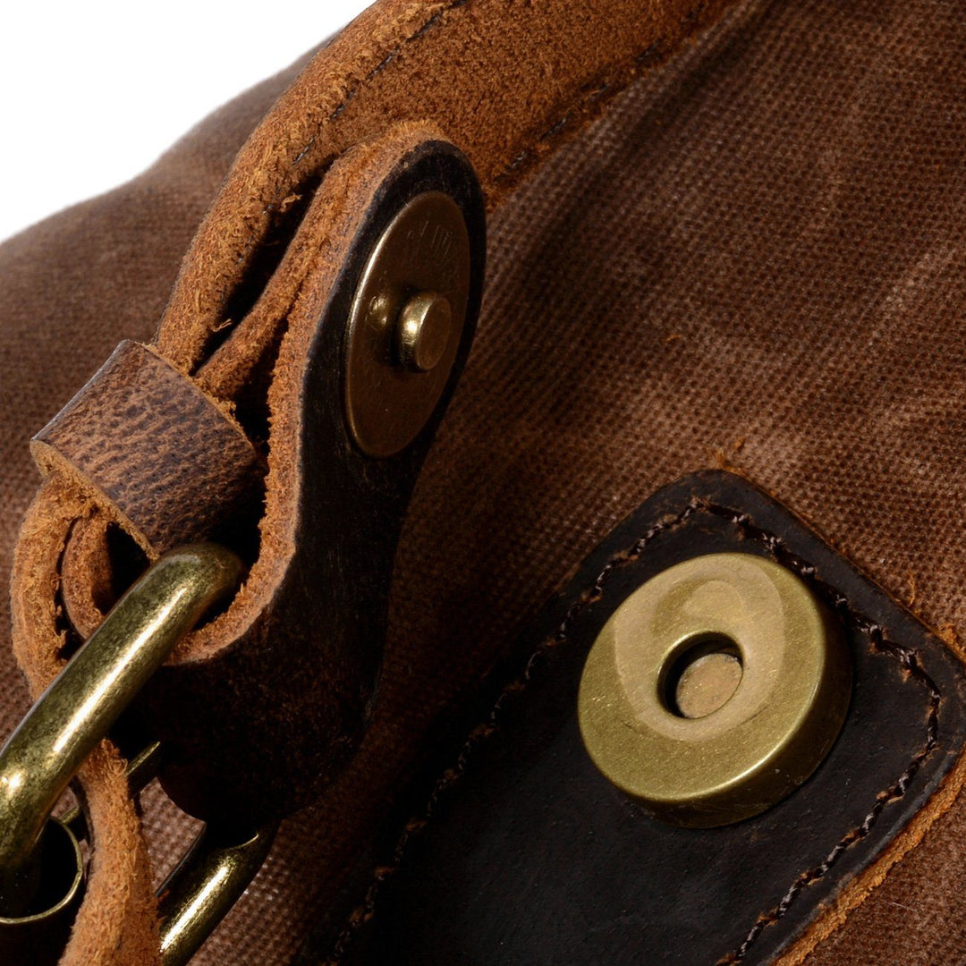 Canvas-Rucksack aus Leder | SALZBURG