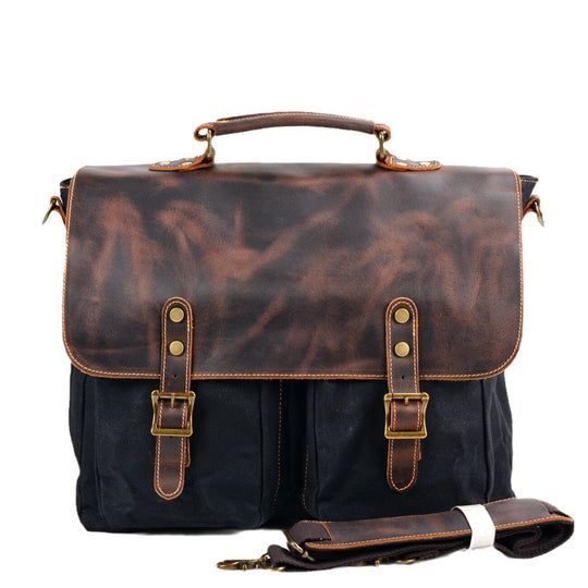 Vintage-Messenger-Tasche aus Canvas | ANSEN