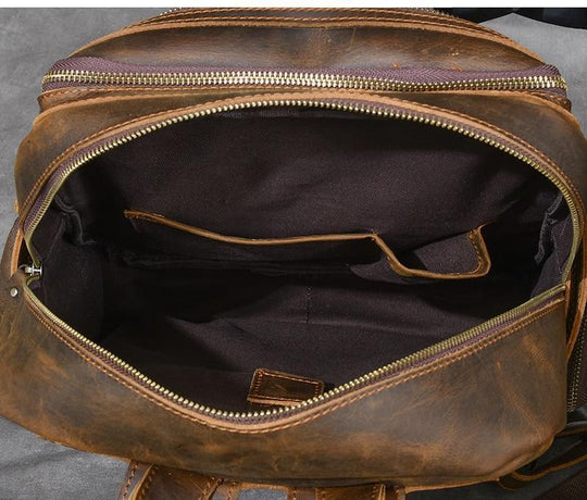 Brauner Lederrucksack | BASEL