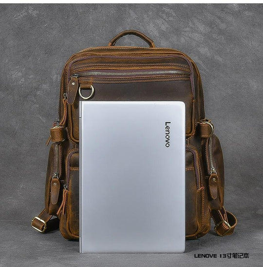 Brauner Lederrucksack | BASEL