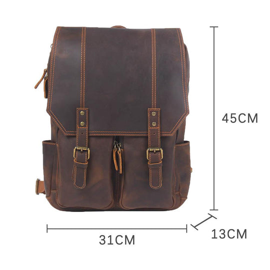 Brauner Lederrucksack | BIEFELD