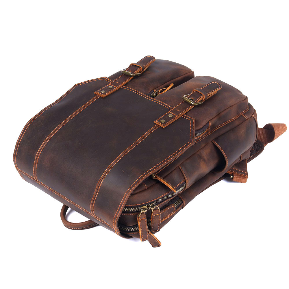 Brauner Lederrucksack | BIEFELD
