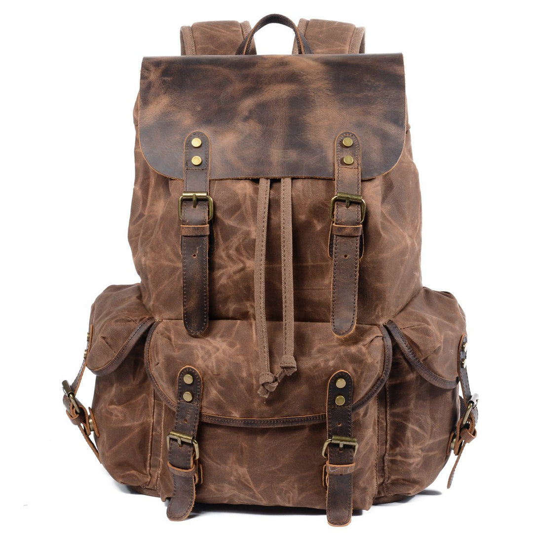 Canvas-Rucksack aus Leder | SALZBURG