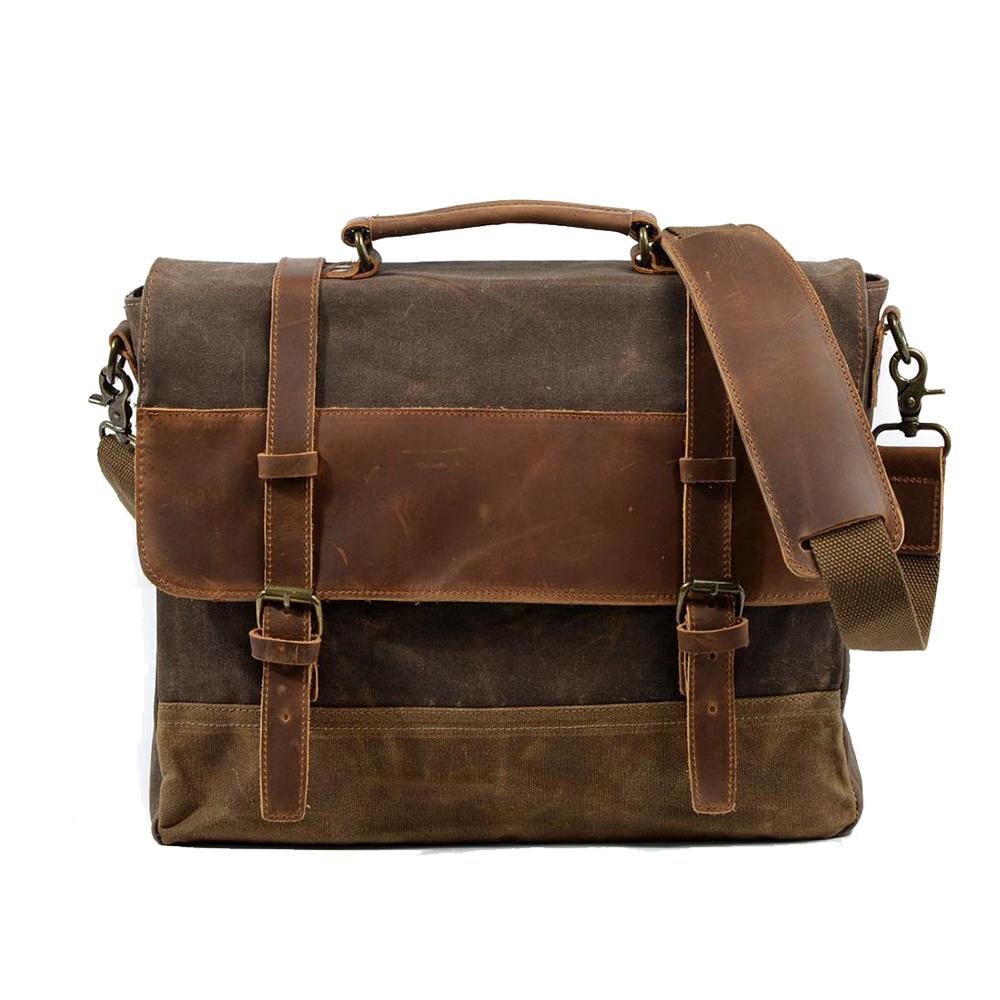 Messenger-Tasche aus gewachstem Canvas | MOKALO