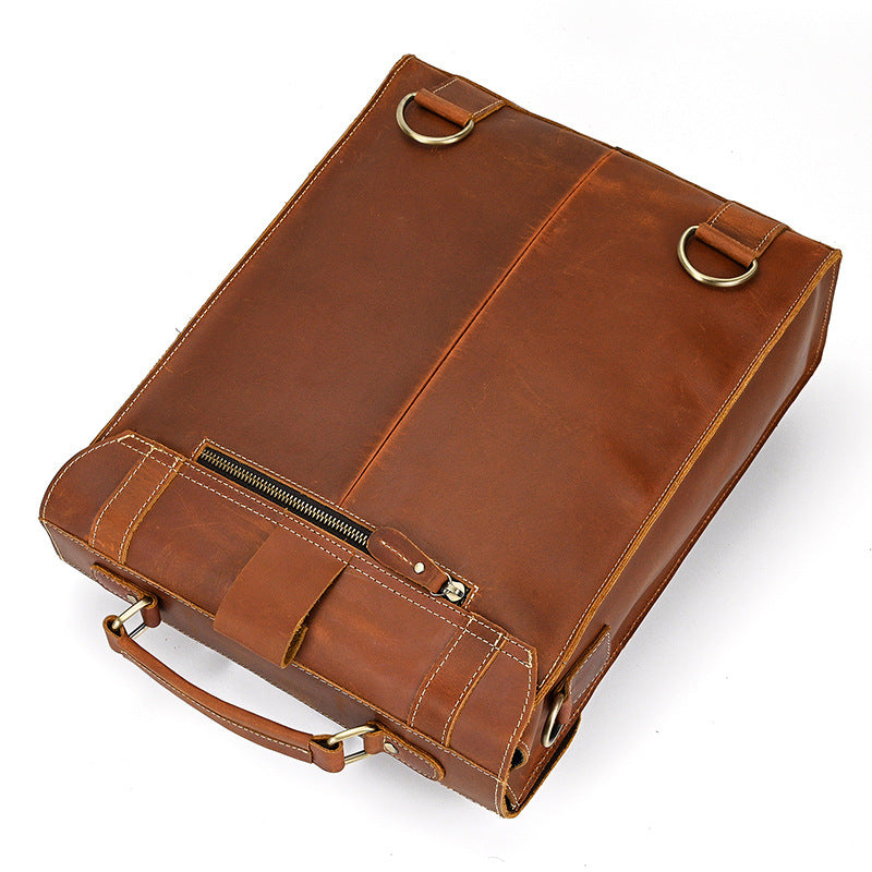 Leder-Rucksack mit umklappbarer Rückseite | GIRONA