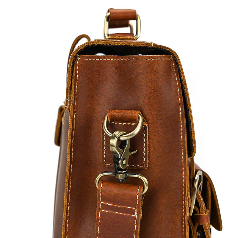 Leder-Rucksack mit umklappbarer Rückseite | GIRONA