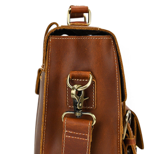 Leder-Rucksack mit umklappbarer Rückseite | GIRONA
