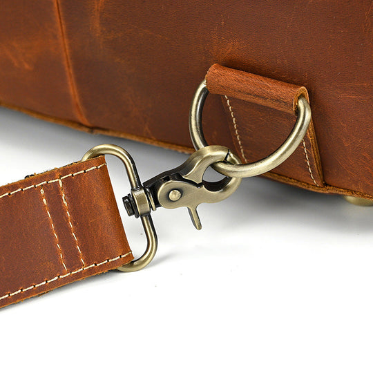 Leder-Rucksack mit umklappbarer Rückseite | GIRONA
