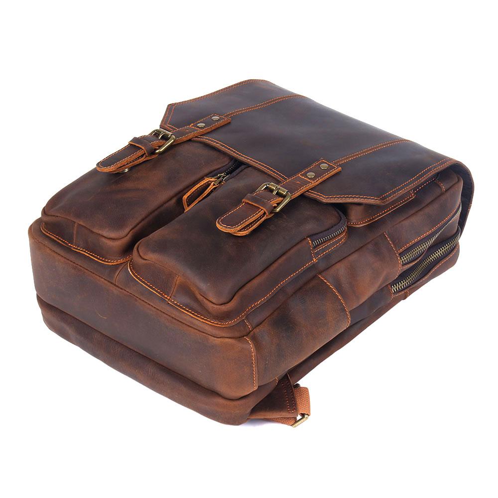 Brauner Lederrucksack | BIEFELD