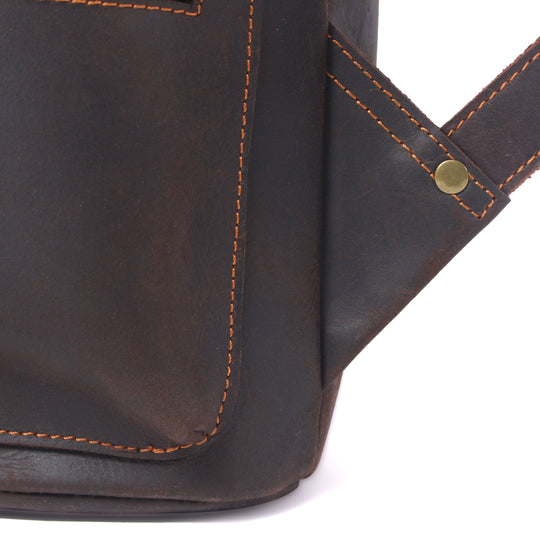 Lederrucksack mit Kordelzug | FLAM