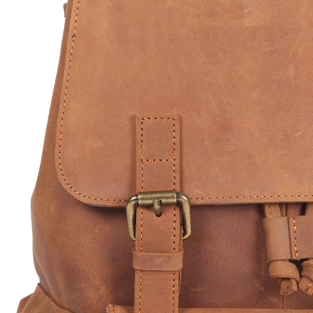 Lederrucksack mit Kordelzug | FLAM