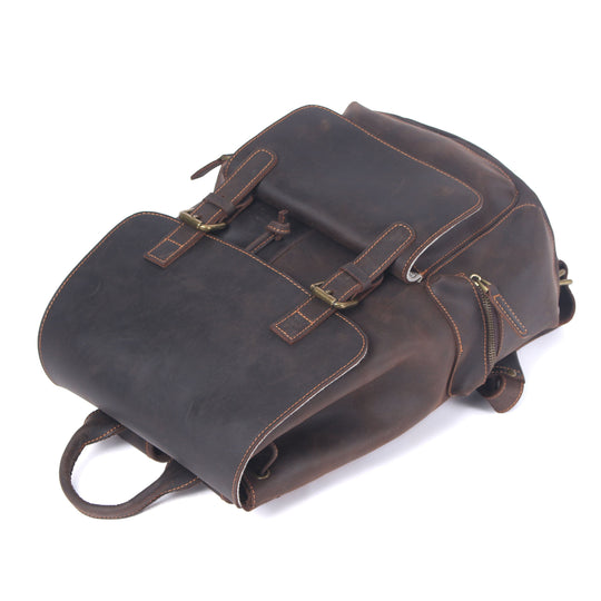 Lederrucksack mit Kordelzug | FLAM