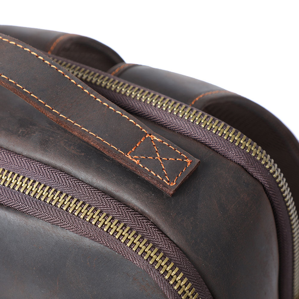 Leder-Laptop-Rucksack | LARVIK