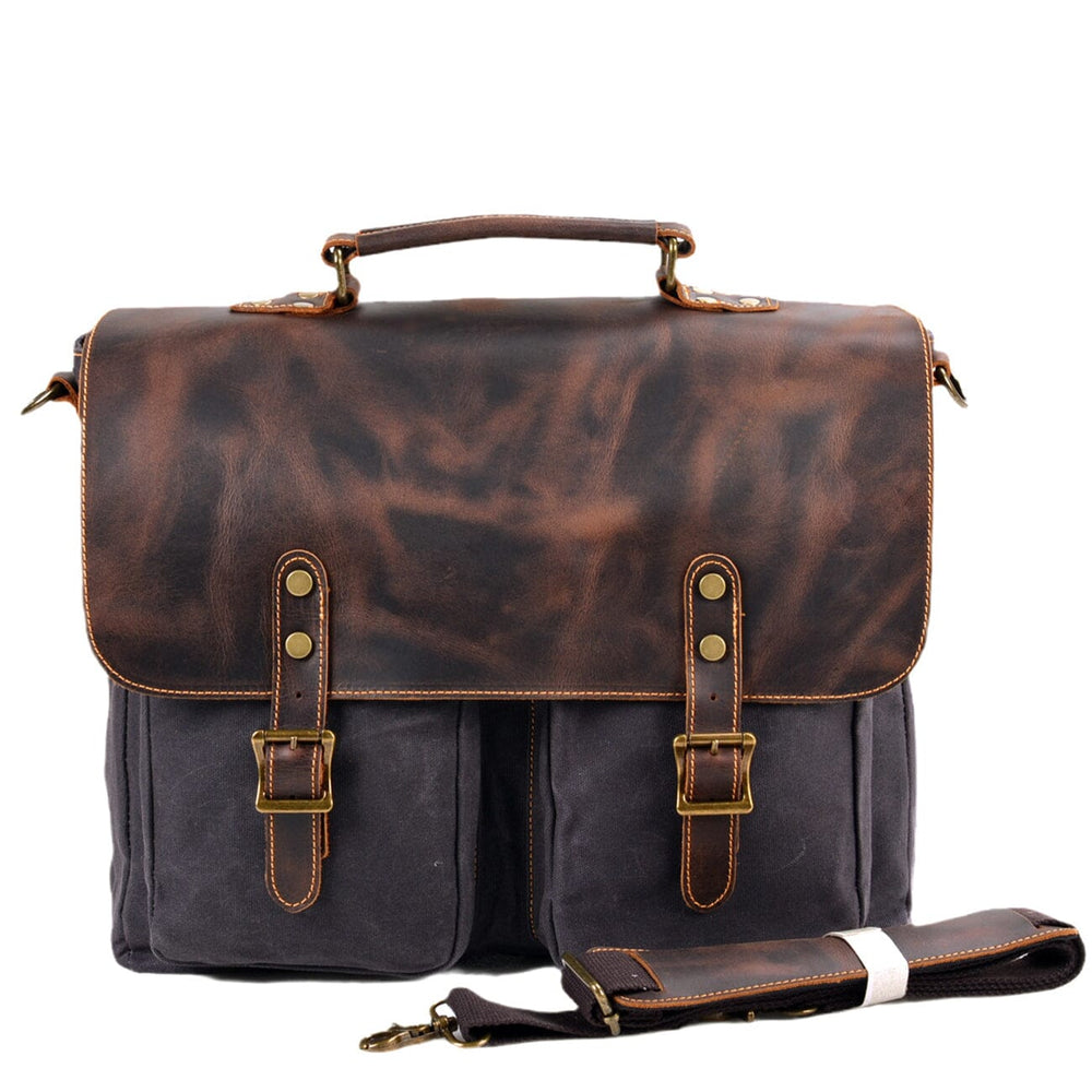 Vintage-Messenger-Tasche aus Canvas | ANSEN