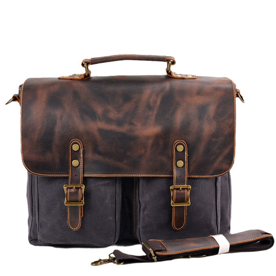Vintage-Messenger-Tasche aus Canvas | ANSEN