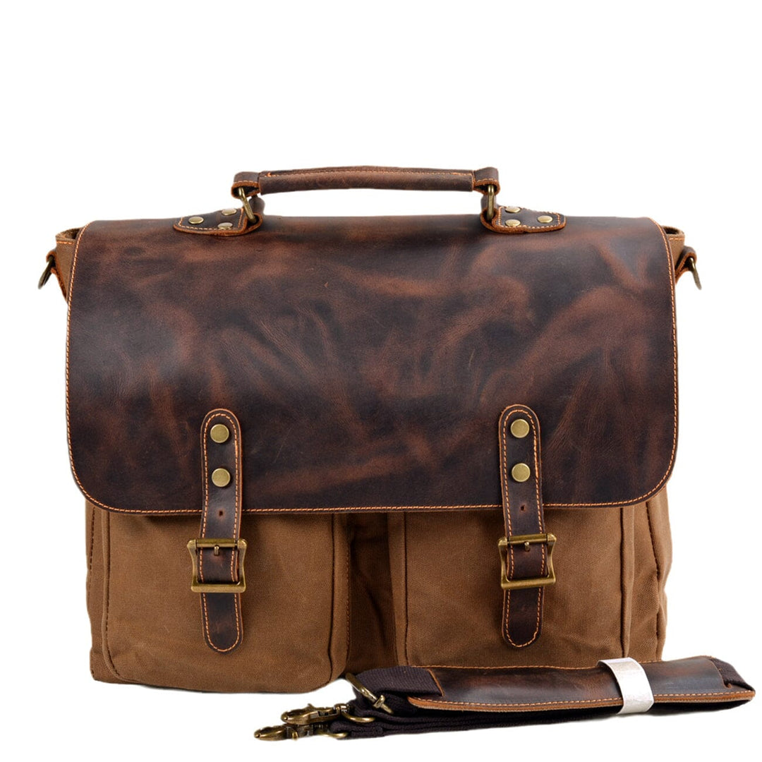 Vintage-Messenger-Tasche aus Canvas | ANSEN
