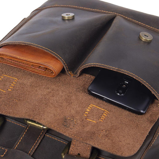 Leder-Laptoptasche | MOLDE
