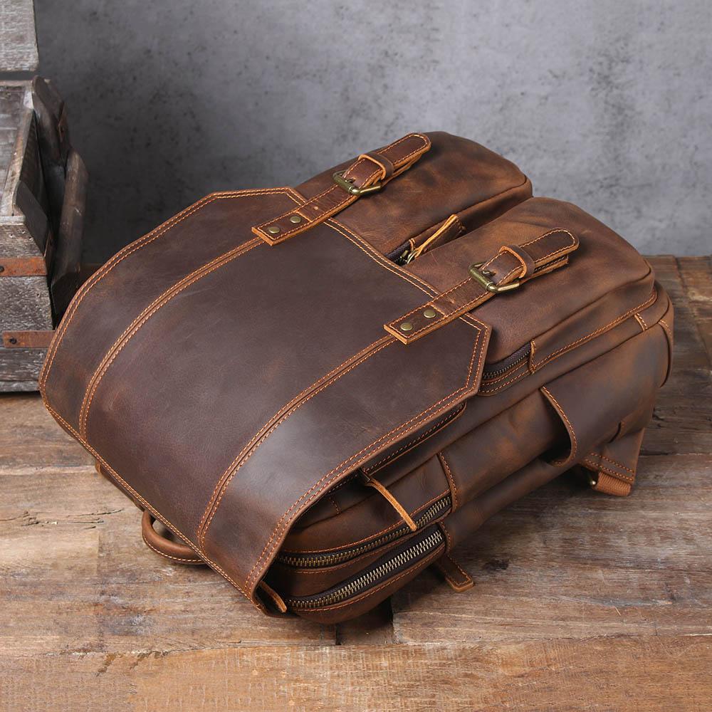Brauner Lederrucksack | BIEFELD