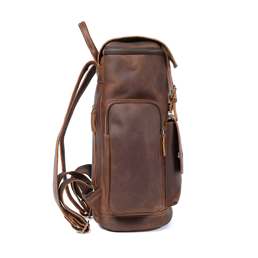 Leder-Laptop-Rucksack | KALMAR
