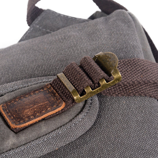 Canvas-Rucksack aus Leder | SALZBURG